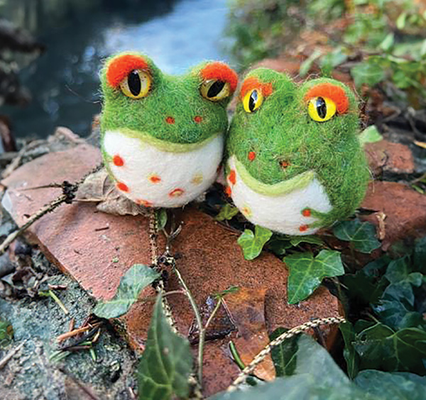 Needlefelt Dartmoor Frog Needlefelt Dartmoor Frog