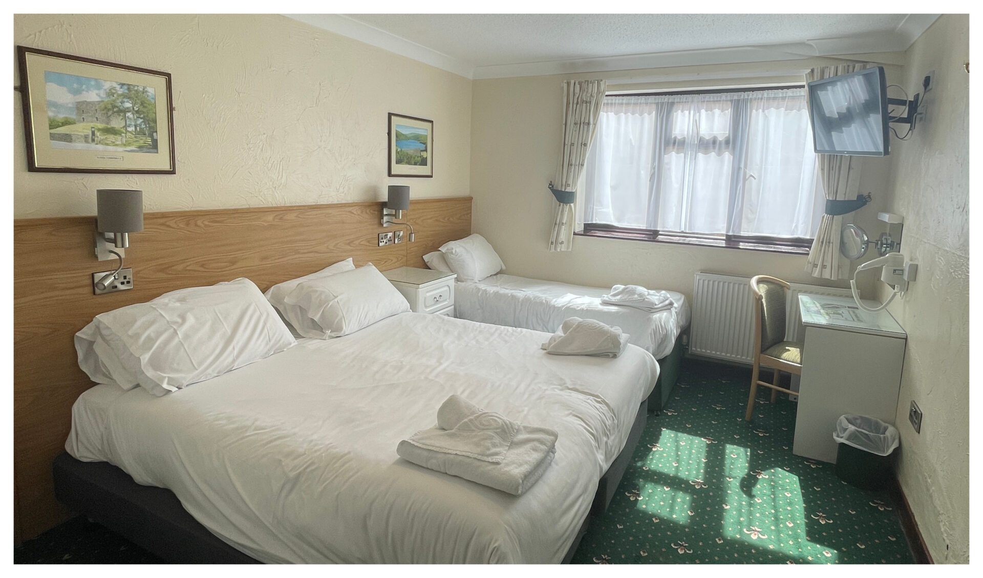 Image of standard family room accommodation at the Ashbury Resort.