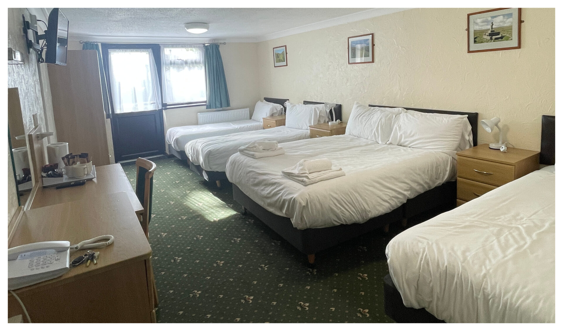 Image of standard family room accommodation at the Manor Resort.